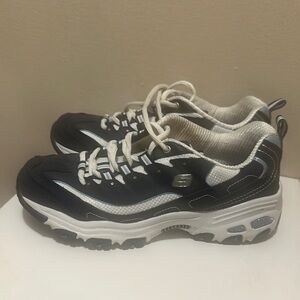 Skechers Black and White Women's Sneakers